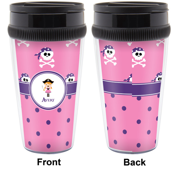 Pink Pirate Travel Mug Approval (Personalized)