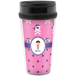 Pink Pirate Acrylic Travel Mug without Handle (Personalized)
