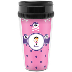 Pink Pirate Acrylic Travel Mug without Handle (Personalized)