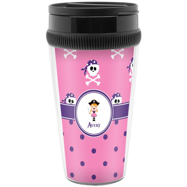 Custom Pink Pirate Acrylic Travel Mug without Handle (Personalized)