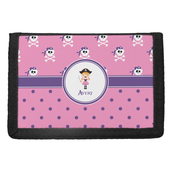 Custom Pink Pirate Trifold Wallet (Personalized)
