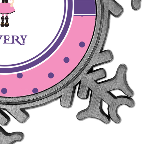 Pink Pirate Vintage Snowflake - Detail