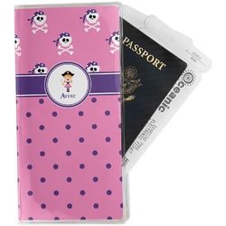 Pink Pirate Travel Document Holder