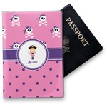 Pink Pirate Vinyl Passport Holder (Personalized)