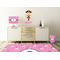 Pink Pirate Wall Graphic Decal Wooden Desk