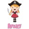 Pink Pirate Wall Graphic Decal