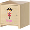 Pink Pirate Wall Graphic on Wooden Cabinet