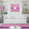 Pink Pirate Wall Hanging Tapestry - IN CONTEXT