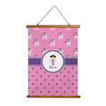 Pink Pirate Wall Hanging Tapestry - Tall (Personalized)