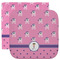 Pink Pirate Washcloth / Face Towels