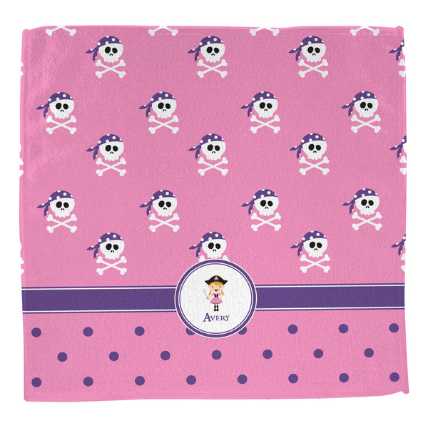 Pink Pirate Washcloth - Front - No Soap
