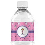 Pink Pirate Water Bottle Labels - Custom Sized (Personalized)