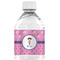 Pink Pirate Water Bottle Label - Single Front