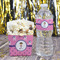 Pink Pirate Water Bottle Label - w/ Favor Box