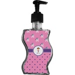 Pink Pirate Wave Bottle Soap / Lotion Dispenser (Personalized)