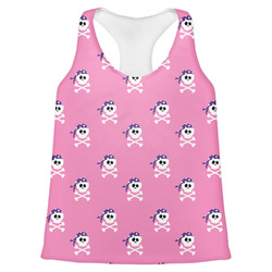 Pink Pirate Womens Racerback Tank Top - Small