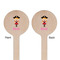 Pink Pirate Wooden 6" Stir Stick - Round - Double Sided - Front & Back