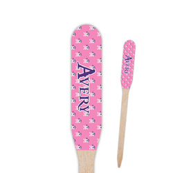 Pink Pirate Paddle Wooden Food Picks (Personalized)