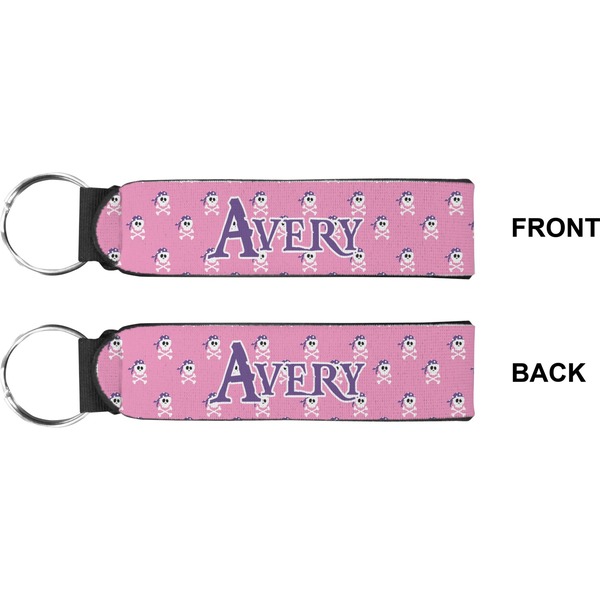 Pink Pirate Wristlet (Front + Back)