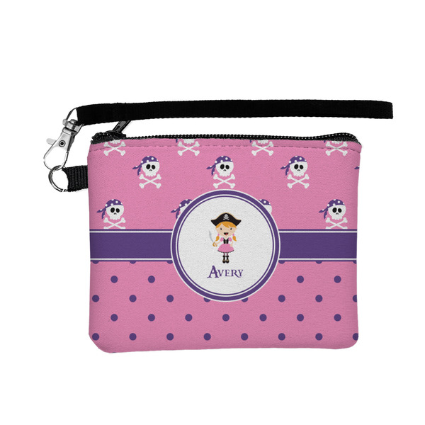Custom Pink Pirate Wristlet ID Case w/ Name or Text