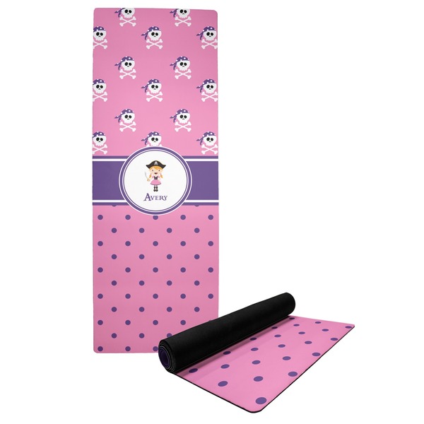 Custom Pink Pirate Yoga Mat (Personalized)