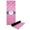 Pink Pirate Yoga Mat with Black Rubber Back Full Print View