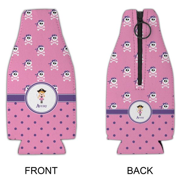 Pink Pirate Zipper Bottle Cooler - APPROVAL