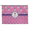 Pink Pirate Zipper Pouch Large (Front)