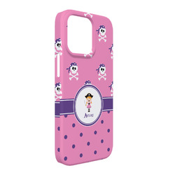 Pink Pirate iPhone Case - Plastic - iPhone 13 Pro Max (Personalized)