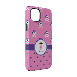 Pink Pirate iPhone Case - Rubber Lined - iPhone 14 Pro (Personalized)