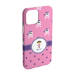 Pink Pirate iPhone Case - Plastic - iPhone 15 (Personalized)