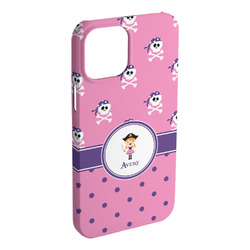 Pink Pirate iPhone Case - Plastic - iPhone 15 Plus (Personalized)