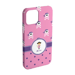 Pink Pirate iPhone Case - Plastic - iPhone 15 Pro (Personalized)
