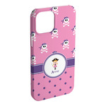 Pink Pirate iPhone Case - Plastic - iPhone 15 Pro Max (Personalized)