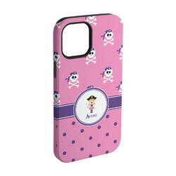 Pink Pirate iPhone Case - Rubber Lined - iPhone 15 Pro (Personalized)