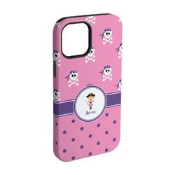 Pink Pirate iPhone Case - Rubber Lined - iPhone 15 (Personalized)
