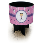 Pink Pirate Black Beach Spiker Drink Holder (Personalized)