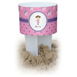 Pink Pirate White Beach Spiker Drink Holder (Personalized)