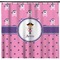 Pirate Theme & Polka Dots Shower Curtain for Girls