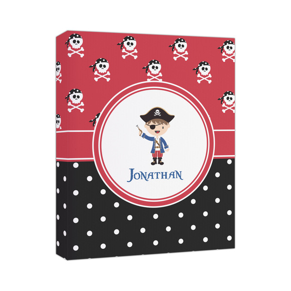 Custom Pirate & Dots Canvas Print (Personalized)