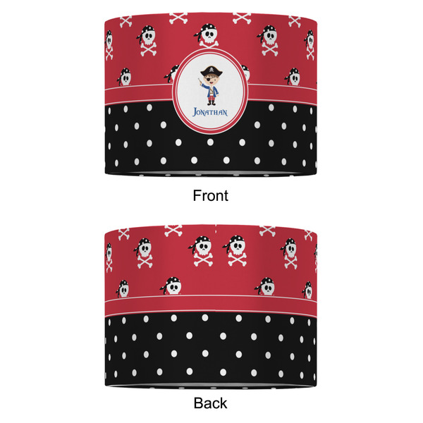 Pirate & Dots 12" Drum Lampshade - APPROVAL (Fabric)
