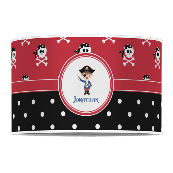 Pirate & Dots 12" Drum Lampshade - FRONT (Poly Film)