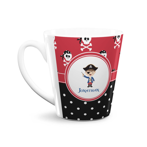 Pirate & Dots 12 Oz Latte Mug - Front