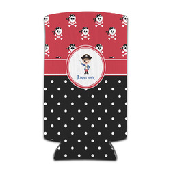Pirate & Dots Can Cooler (tall 12 oz) (Personalized)