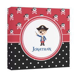 Pirate & Dots Canvas Print - 12x12 (Personalized)