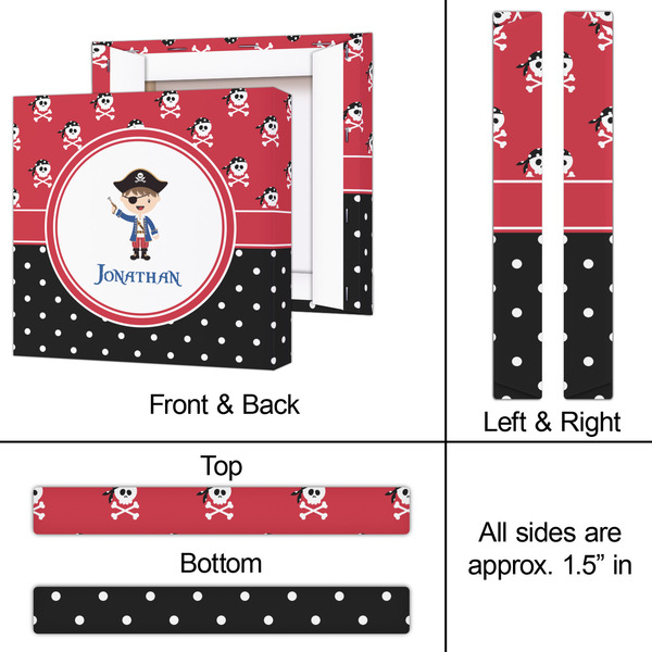 Pirate & Dots 12x12 - Canvas Print - Approval