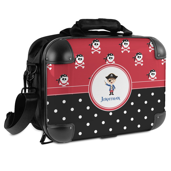 Custom Pirate & Dots Hard Shell Briefcase (Personalized)