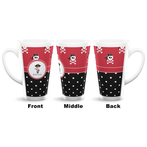 Pirate & Dots 16 Oz Latte Mug - Approval