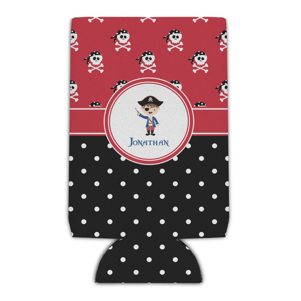 Custom Pirate & Dots Can Cooler (16 oz) (Personalized)
