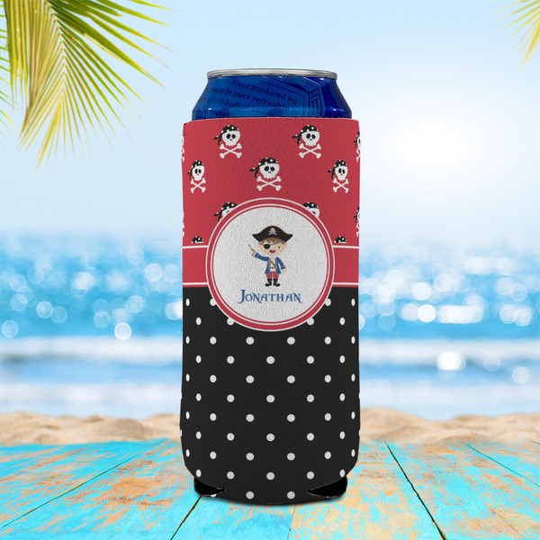 Pirate & Dots 16oz Can Sleeve - LIFESTYLE